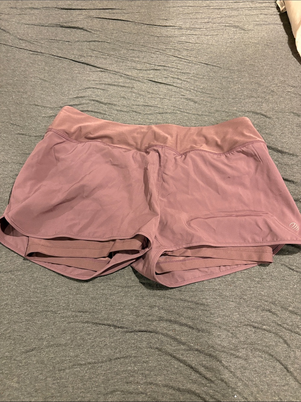 MPG Women's Dusty Mauve Two-in-One Athletic Shorts